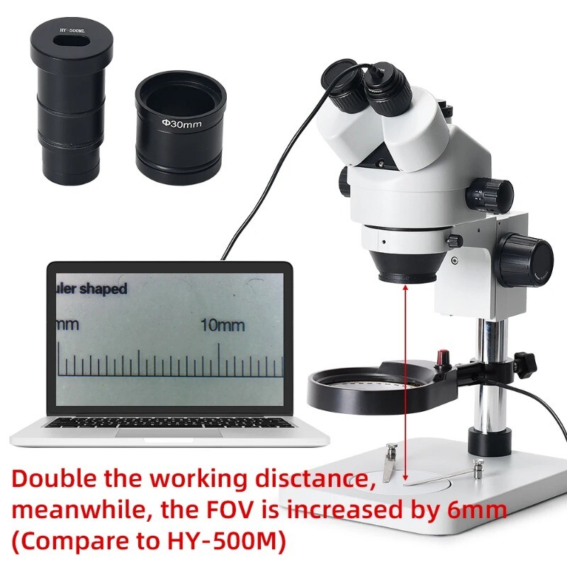 5MP Type-C USB2.0 Microscope Camera Built-in 0.5X Adapter HD Digital Eyepiece