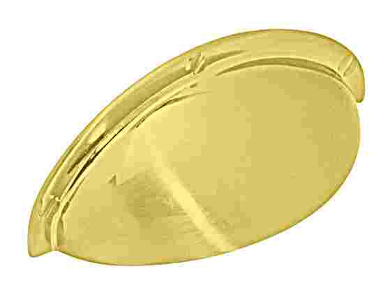 (5 Pack) 2-1/2 inch Cup Pull Polished Brass