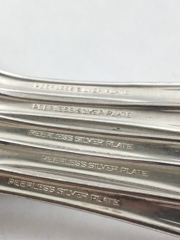 PEERLESS Silverplate ONEIDA BERKELEY 1929 Silverware 5 Teaspoons Flatware