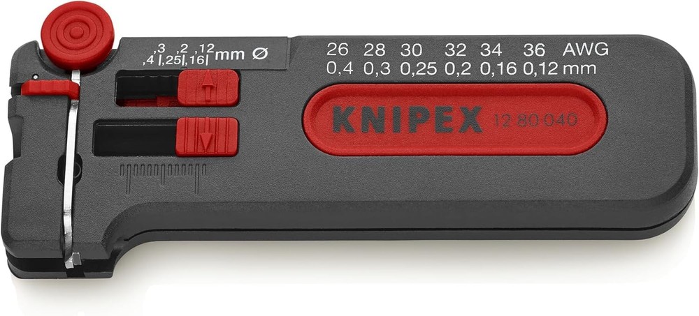 KNIPEX Tools - Precision Mini Wire Stripper, 26-36 AWG One Size, Multi