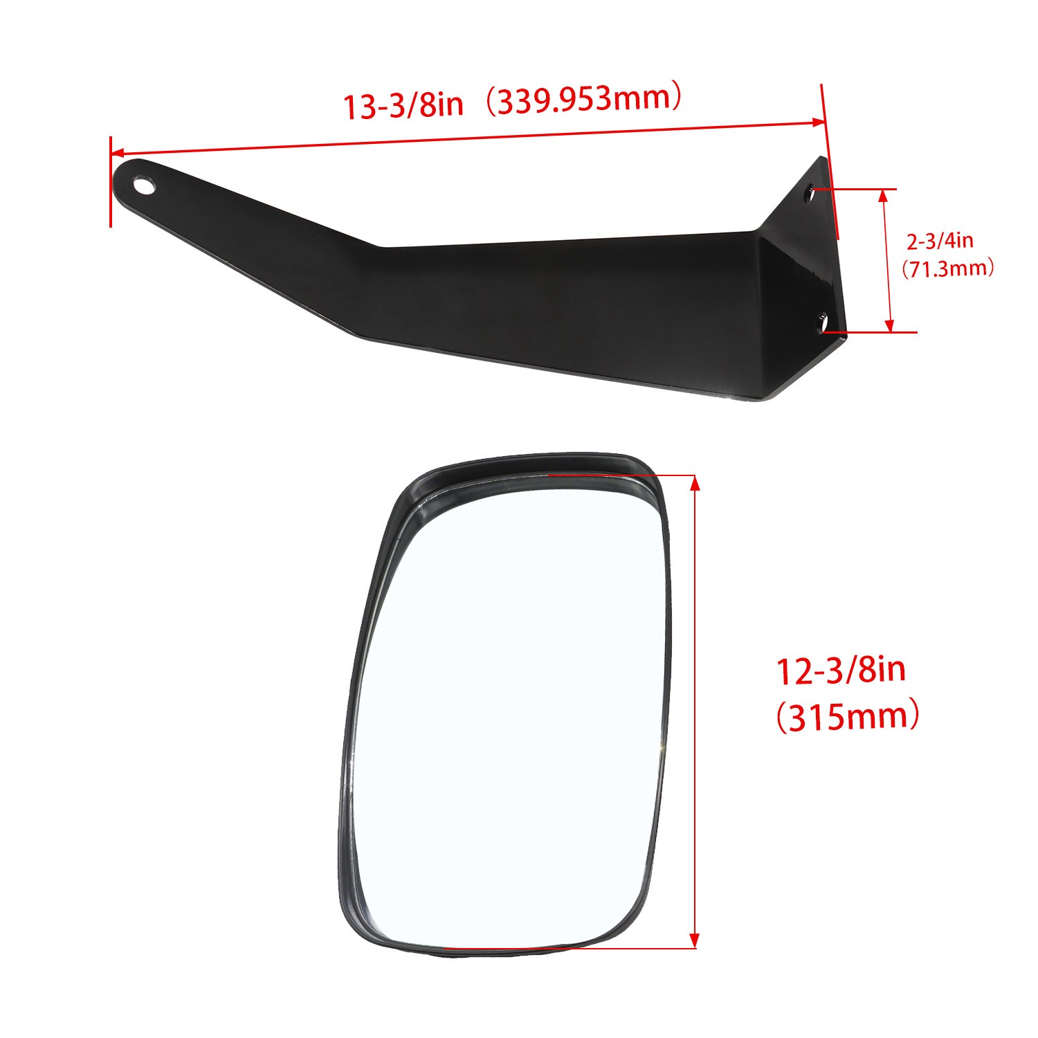 DM2455000 Fits For JOHN DEERE 5000 & 6000 Series Left & Right Value Mirrors