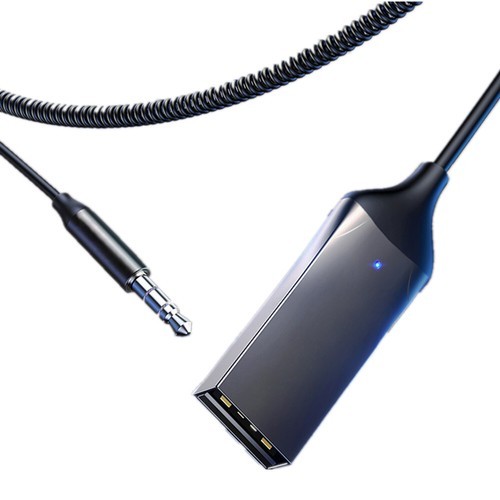 Bluetooth Wireless Receiver Adapter USB 3.5mm Jack Audio Cable For Car Stereo