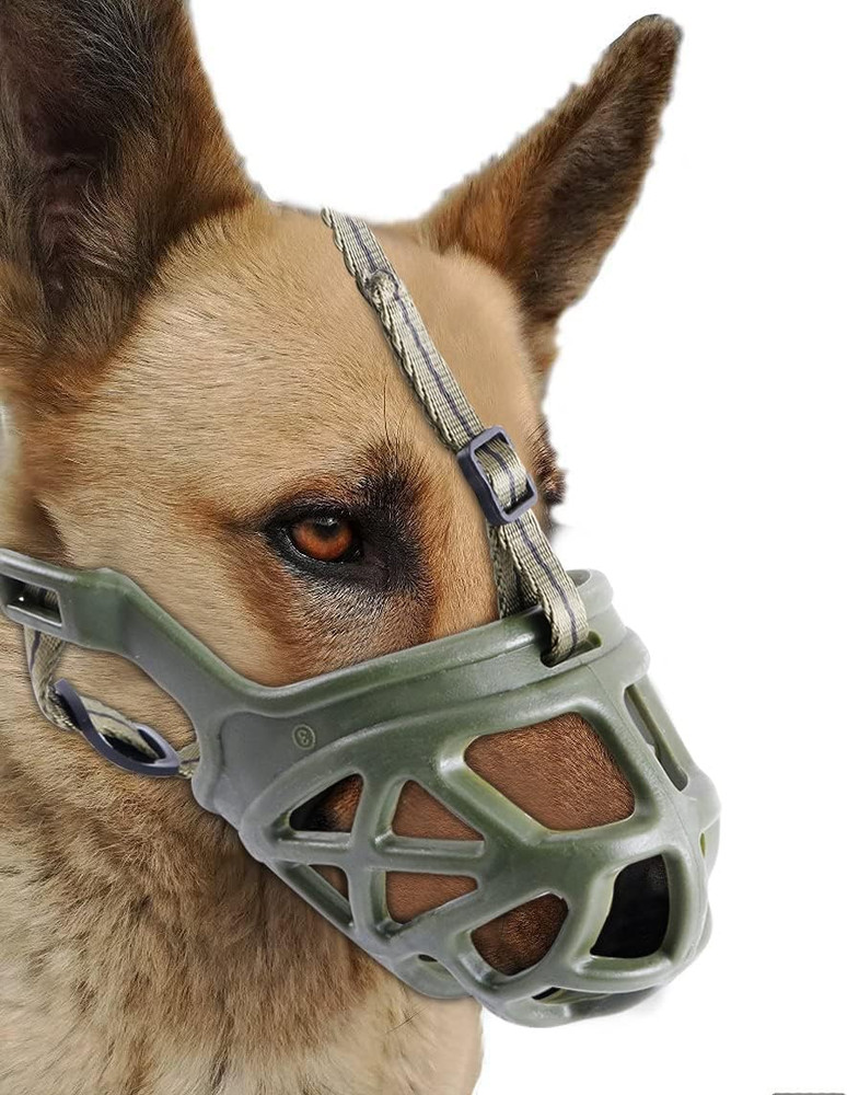 Dog Muzzle, Breathable Basket Muzzles for Small, Medium, Large and X-Large Aggre