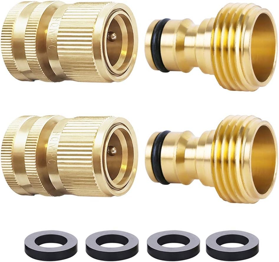 Garden Hose Quick Connect Solid Brass Quick Connector Garden Hose Fitting