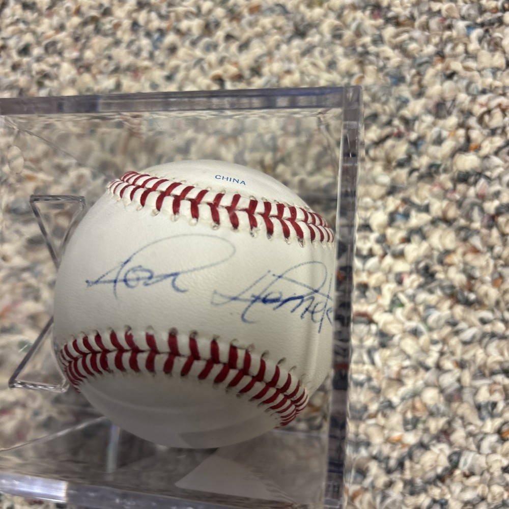 Dom Demeter Autographed Baseball & Case, Phillies