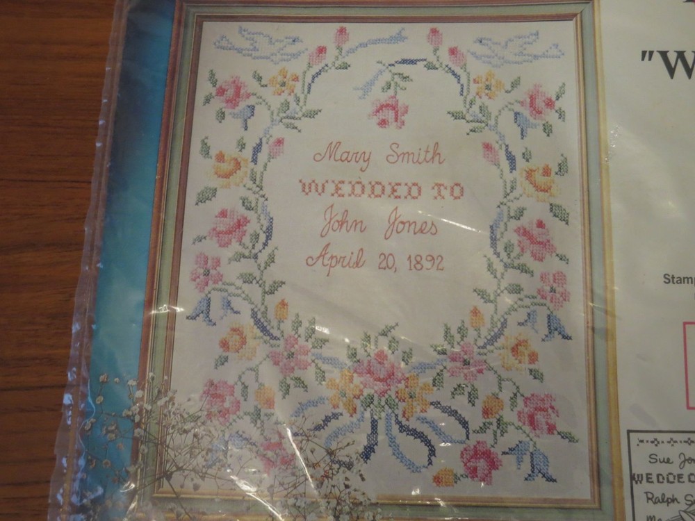 Vintage Paragon Needlecraft Wedding Sampler 0139