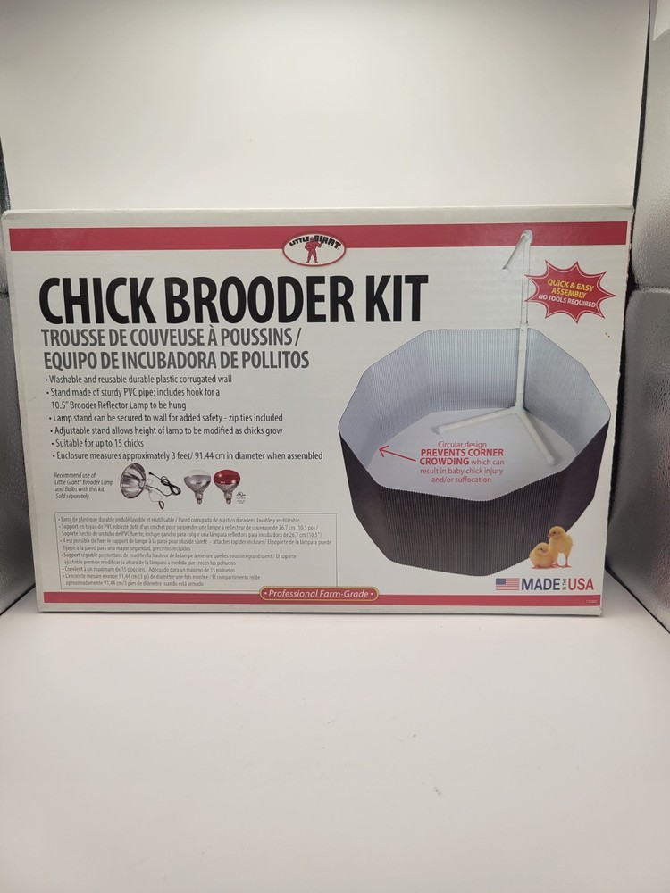Little Giant Chick Brooder Kit-Home Brooder Box/Backyard Chickens Lamp not inc.
