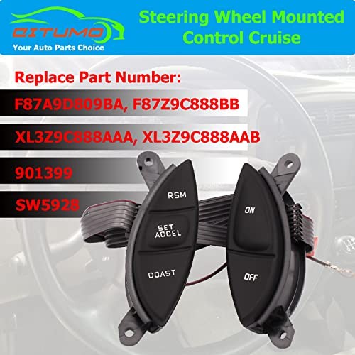 Upgrade Ranger/Explorer Steering Wheel Mounted Cruise Control Switch,