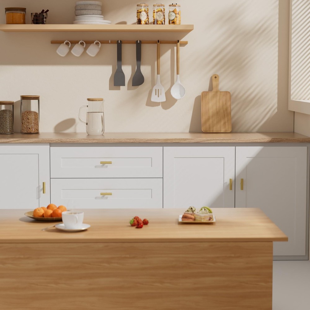 6 Pack Gold Cabinet Knobs and Pulls Brushed Gold Dresser Drawer Knobs Brushed...