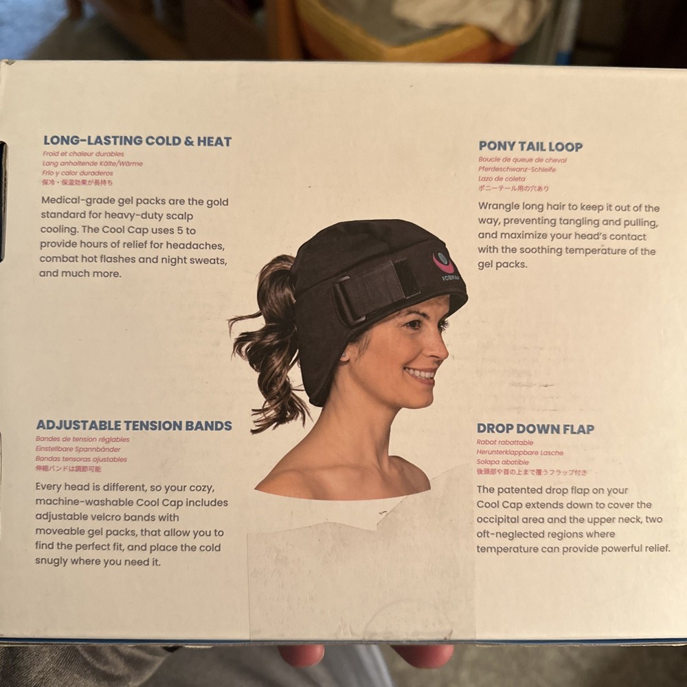 ICEKAP THERAPEUTICS COOLING & WARMING COMPRESS CAP/ NIB