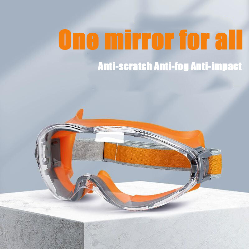 Safety Goggles Over Glasses Anti Fog Scratch Resistant Eye Protection Adjustable