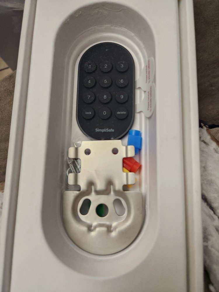 SimpliSafe Smart Lock & PIN Pad White Wireless Door Home Security