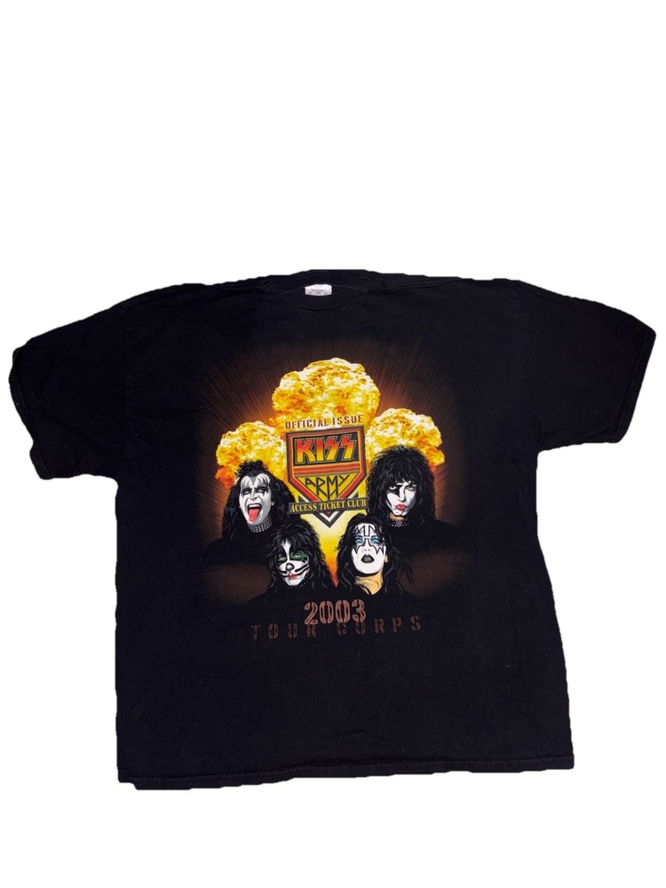 KISS Army Access Ticket Club T-shirt 2003 XXL