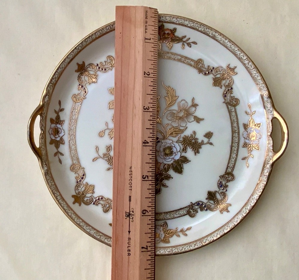 Gorgeous Noritake Cream Dish with Intricate Gold Moriage