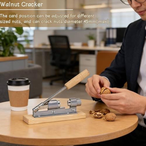 Pecan Cracker, Nut Crackers for All Nuts Mechanical Pecan Picker Upper Walnut
