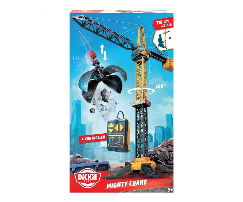 Dickie mighty crane yellow and black