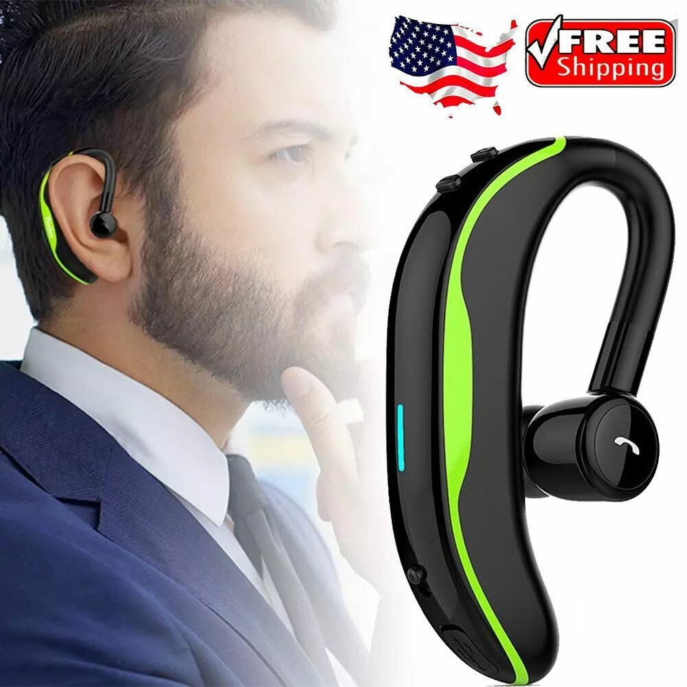 Bluetooth Headset Handsfree Wireless Earpiece Earphone Stereo Earbuds Ear Hook