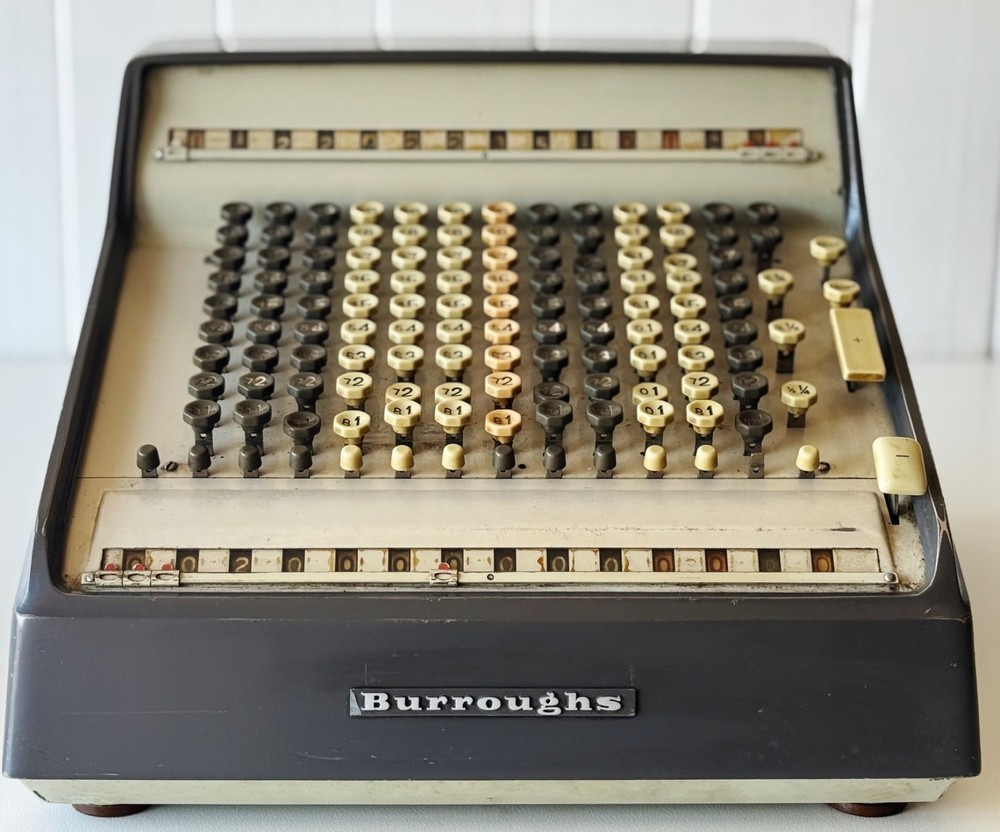 Burroughs Adding Machine Vintage Calculator – Antique Office Machine