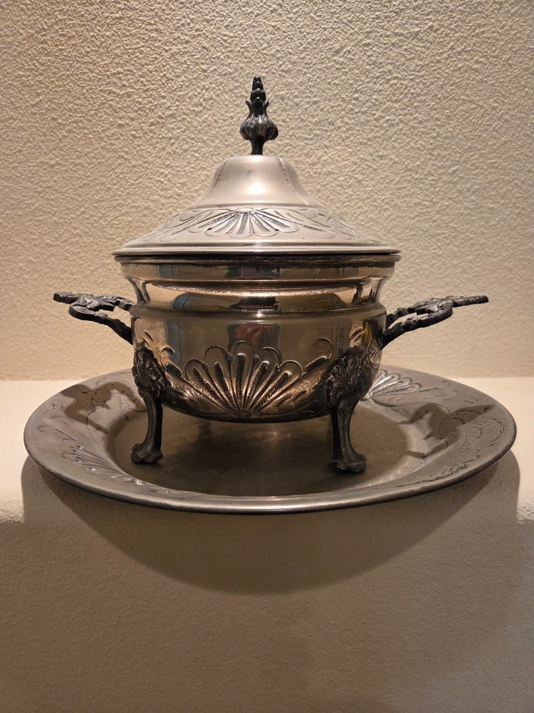 Silverplated Tureen and Tray - Pretty Design
