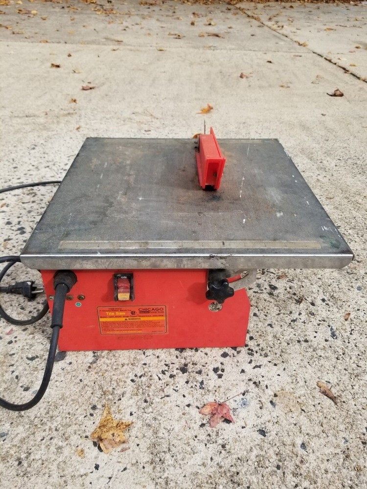 7'' Chrome Plated Bench  Top Tile Saw