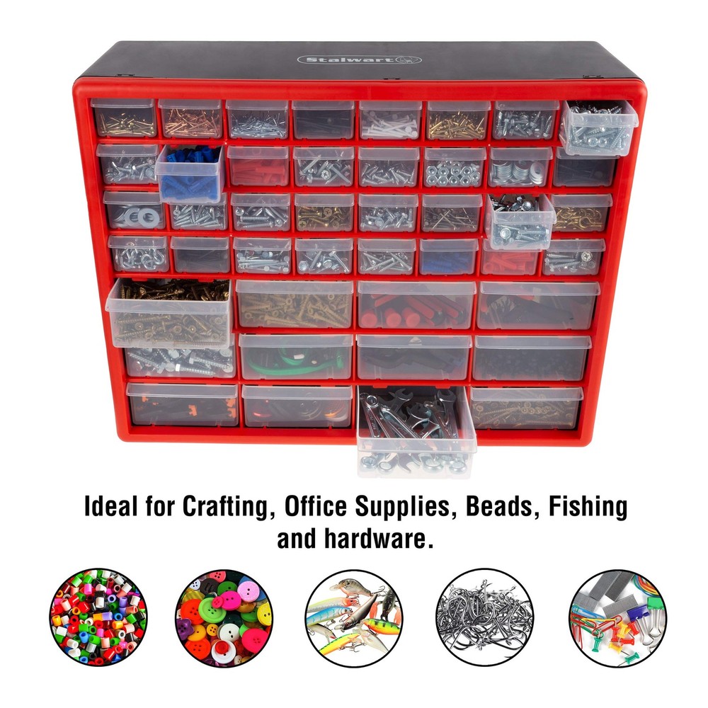 Storage Drawers-44 Compartment Organizer Desktop or Wall Mountable Container ...
