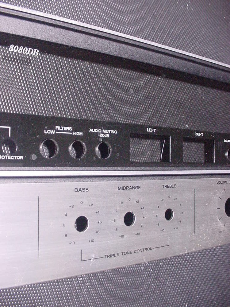 SANSUI 8080DB AM/FM STREO RECEIVER FRONT PANEL FACEPLATE ***