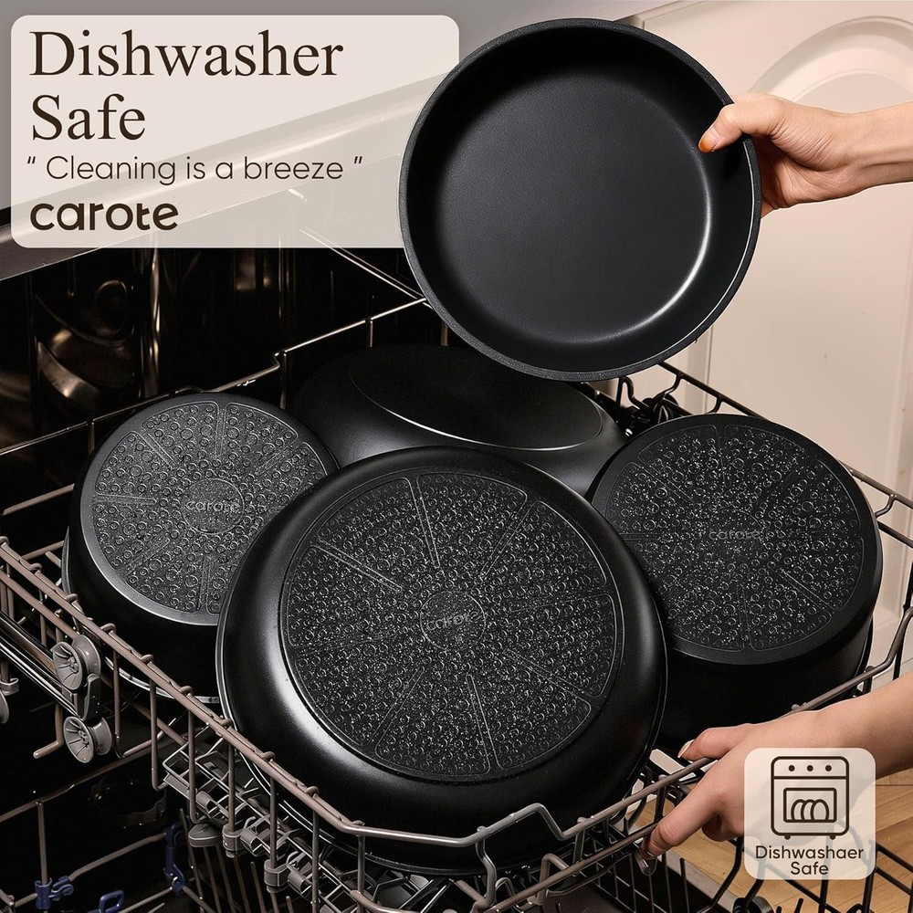 19pcs Pots and Pans Non Stick, Cookware Sets Detachable Handle, Induction Kit...