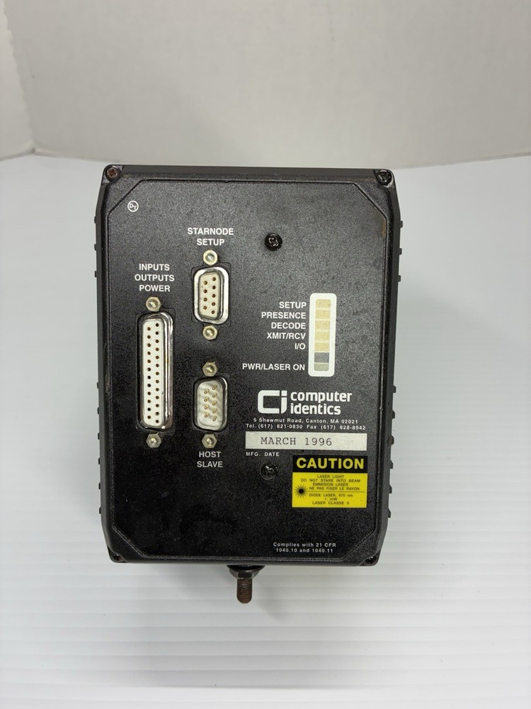 Computer Identics CiMAX 7500 Barcode Laser Scanner Decoder A1-62970-131232