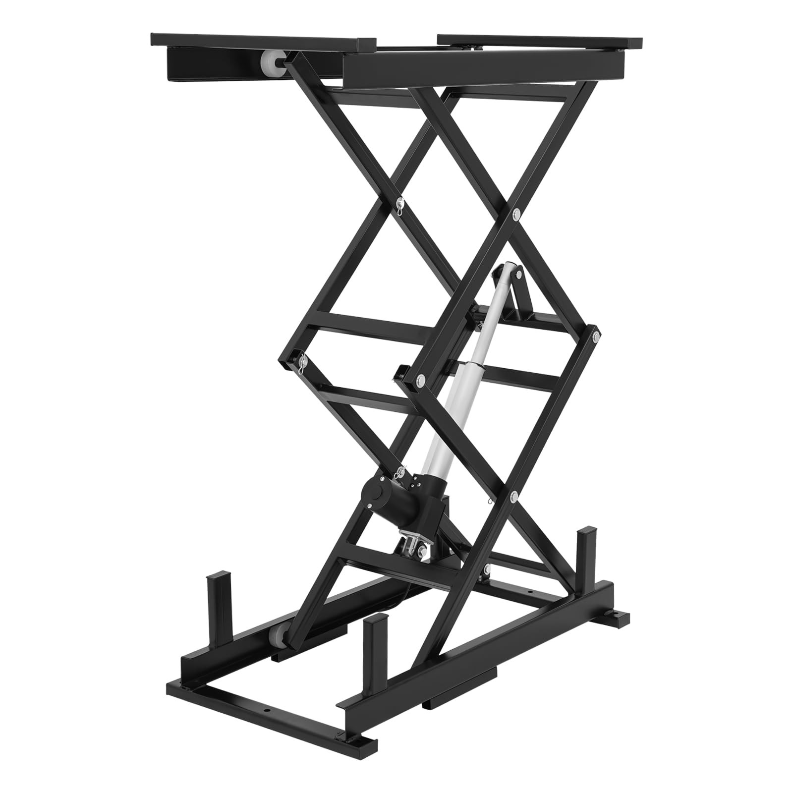 Electric Scissor Lift Table 140LBS, Heavy-Duty Hydraulically Industrial Lifting