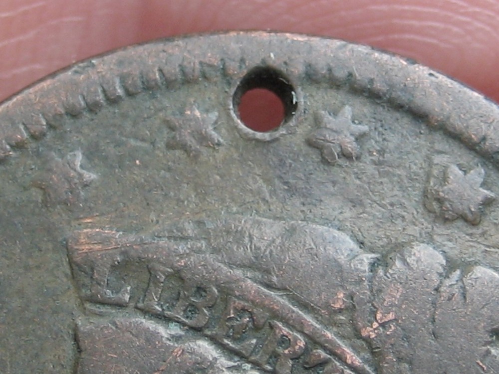 1838 Matron Head Large Cent Penny- Fine Details, Lamination Mint Error?