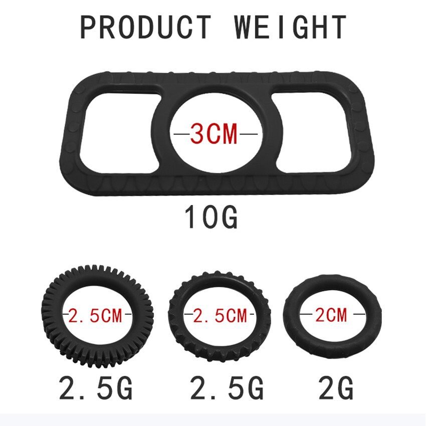 4X Penis Extender Enlarger Sleeve Ring for Reusable Condom Delay Ejaculation Men