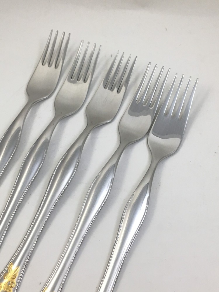 Toner 18/10 Stainless Silverware 5 Forks 8" Flatware