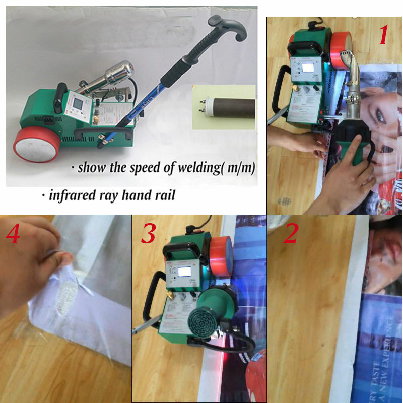 110V Welding Heat Jointer Machine Automatic PVC Banner Automatic 1.8KW