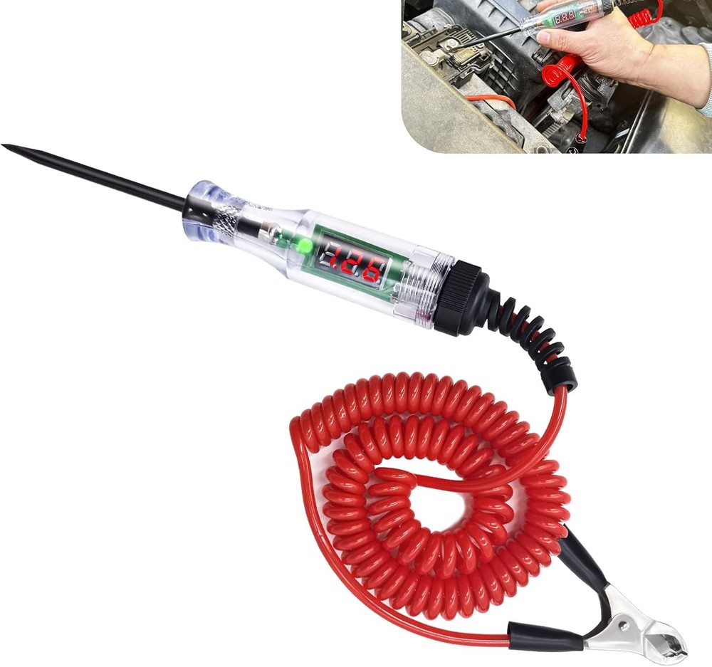 Automotive Circuit Tester DC 6-24V Red
