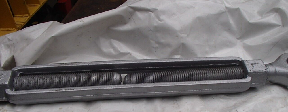 2" X 24" Jaw & Jaw Turnbuckle Galvanized
