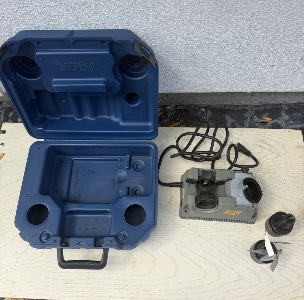 Drill Doctor 500X Drill Bit Sharpener w/ Case – Tested Working