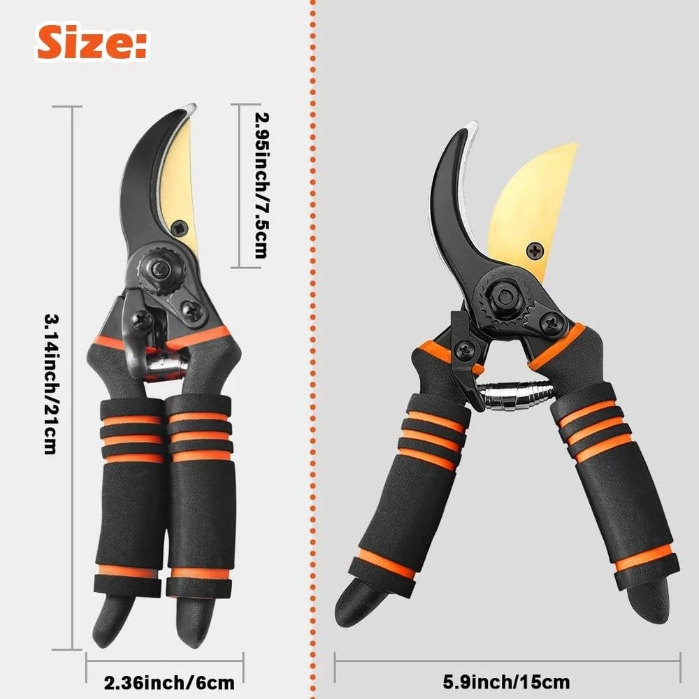 Garden Pruning Shears SK5 Sharp Blade Ergonomic Non-Slip Handle Cutter Tool