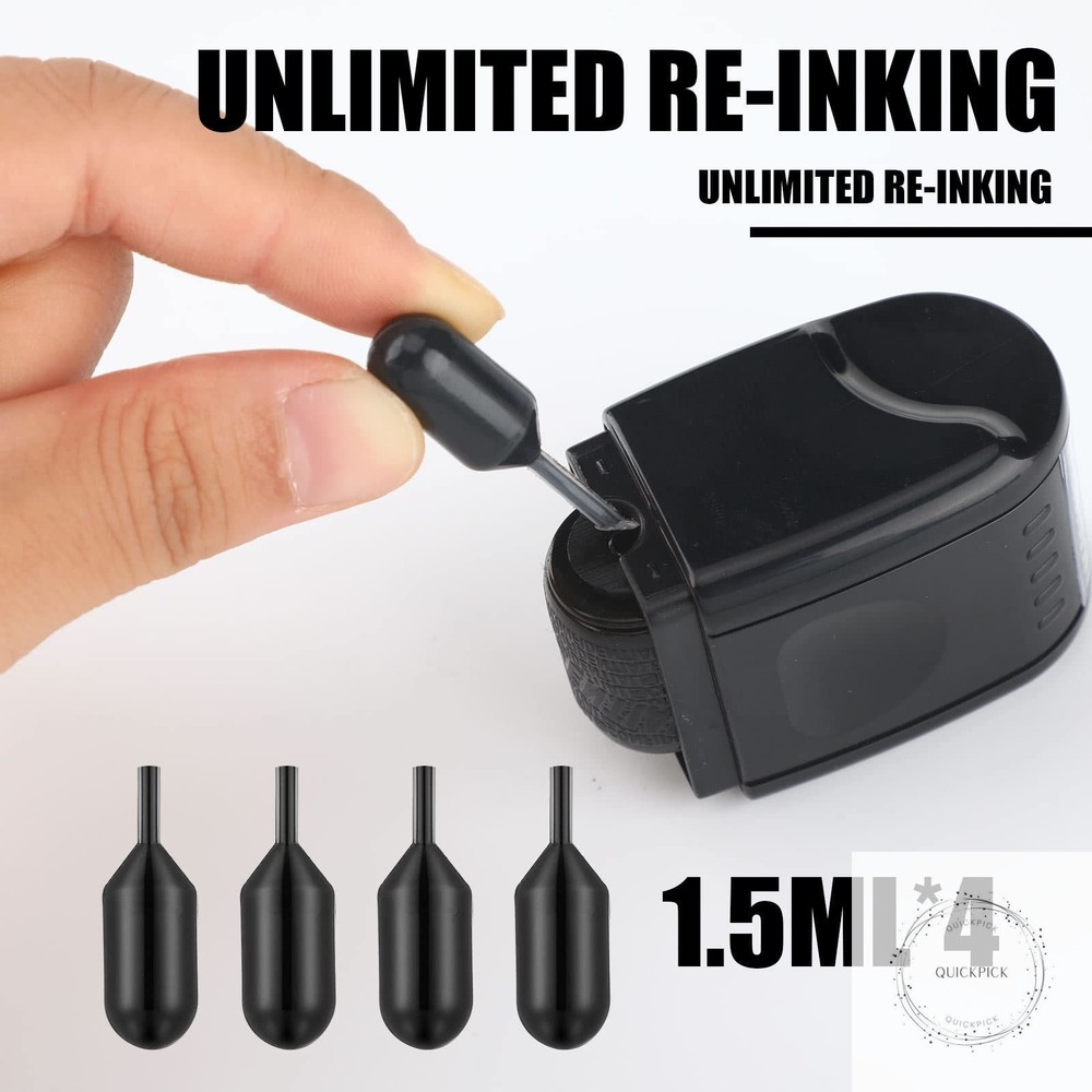2 Pack Identity Protection Roller Stamp Identity Theft, Confidential, Privacy