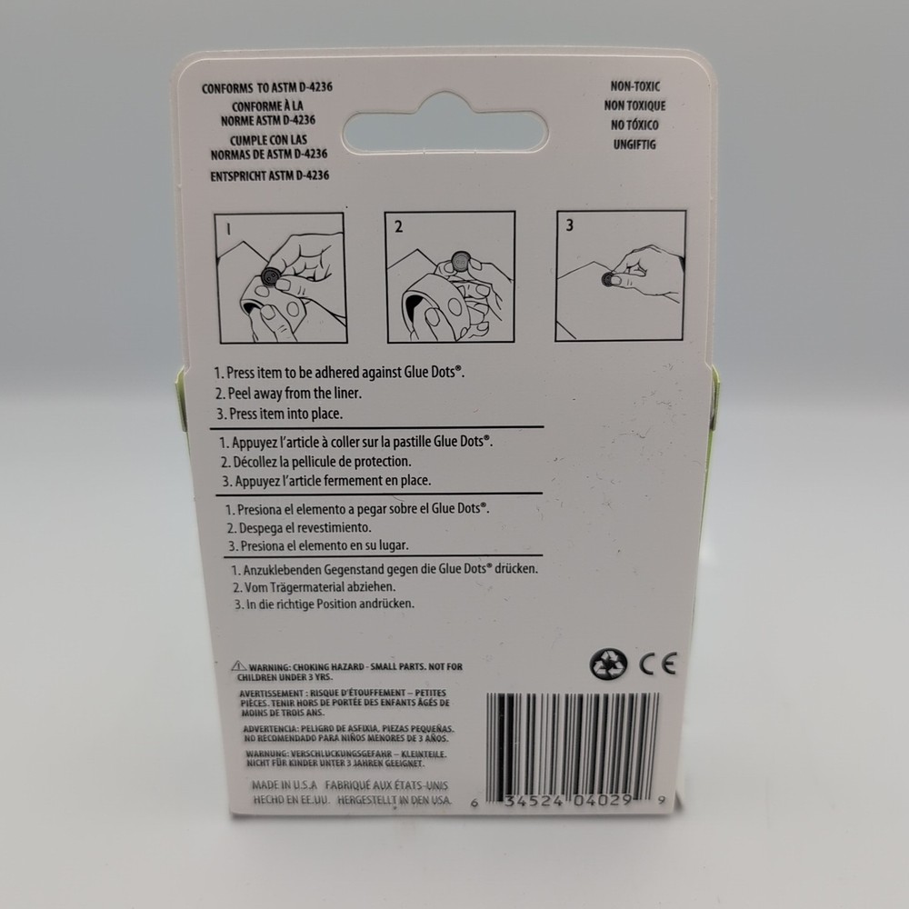 Glue Dots Clear Dot Roll-Ultra Thin .375" 300/Pkg - GD05029