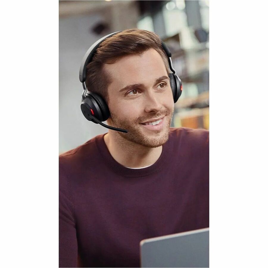 Jabra Evolve2 65 Wireless Bluetooth Stereo Headset MS Teams Black