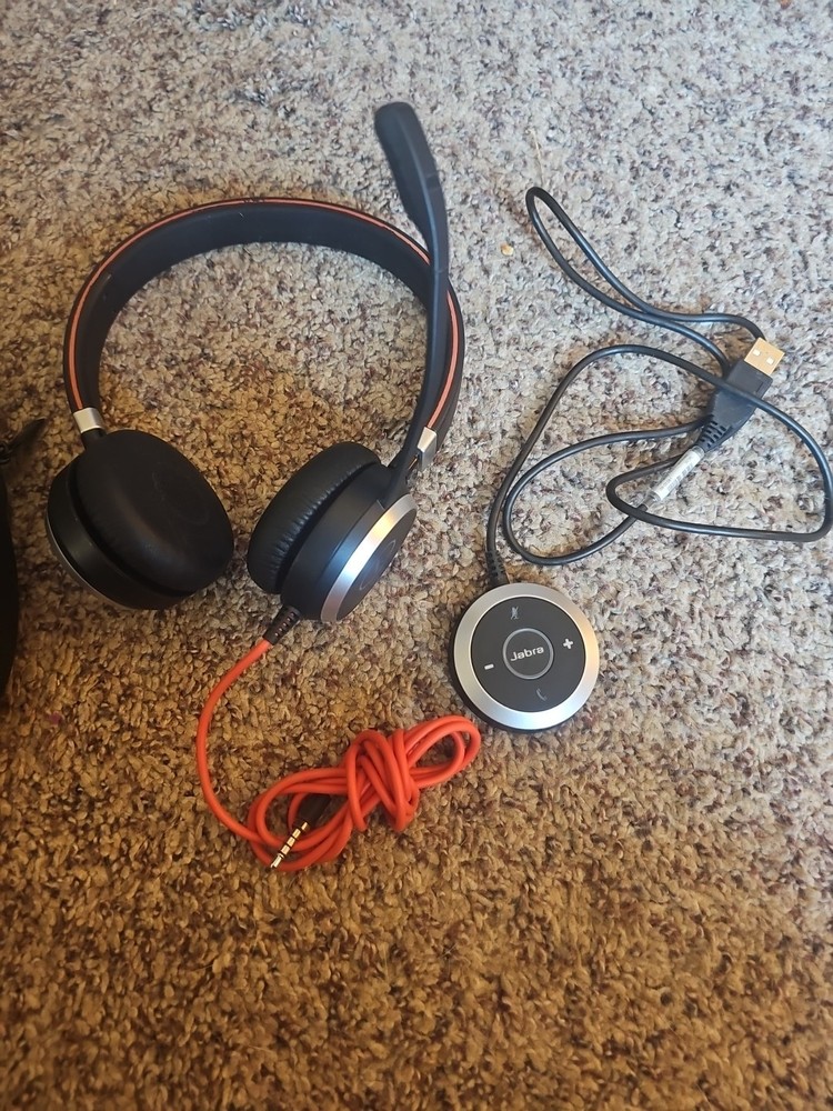 Jabra Evolve 40 HSC017 Stereo Headset W/ USB Receiver