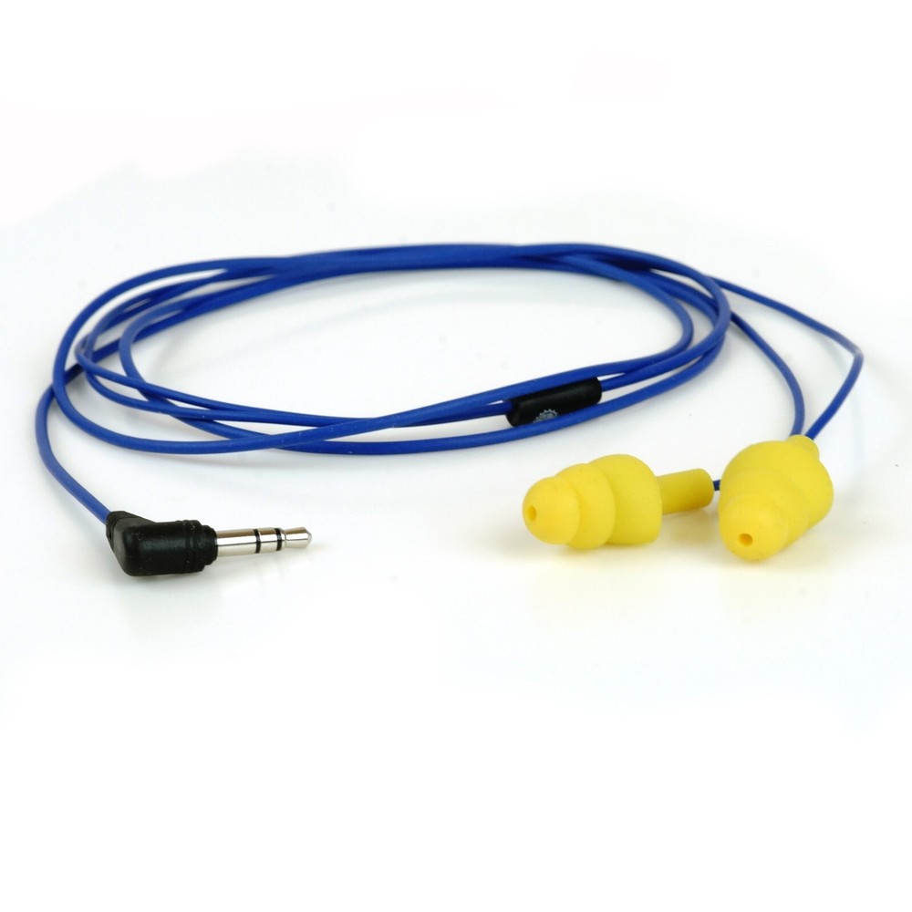 Plugfones Basic Earplugs with music for motorcycle riders.