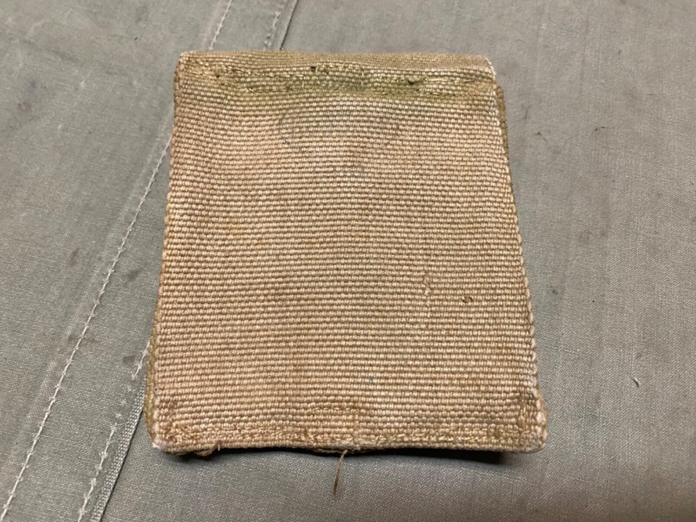 ORIGINAL WWI WWII US ARMY M1910 .45 PISTOL BELT AMMO POUCH-RUSSELL