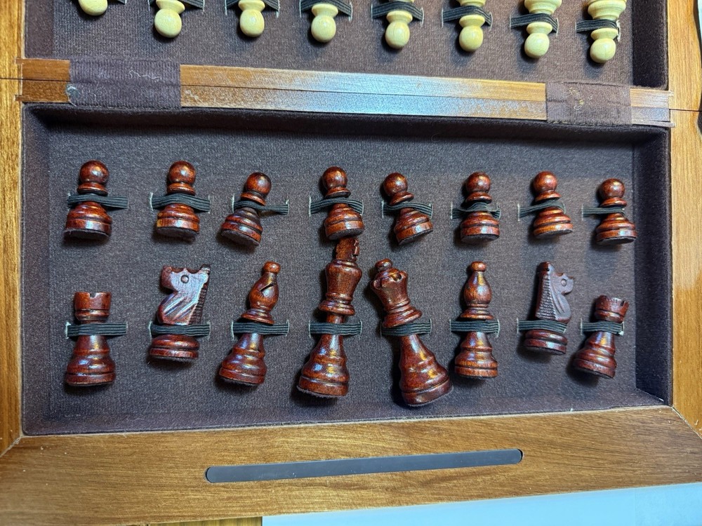 Vintage Pressman Tournament Chess Set Foldable