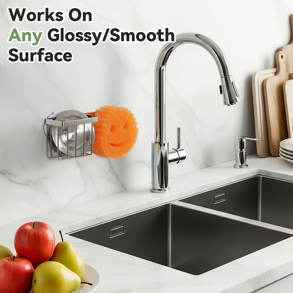 [Space Saving] Sponge Holder for Kitchen Sink Great for Scrub Daddy / Scrub
