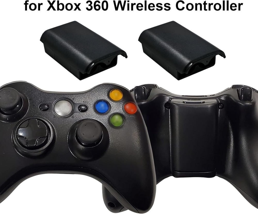 5 X AA Battery Back Cover Case Shell Pack For Xbox 360 Wireless Controller Black
