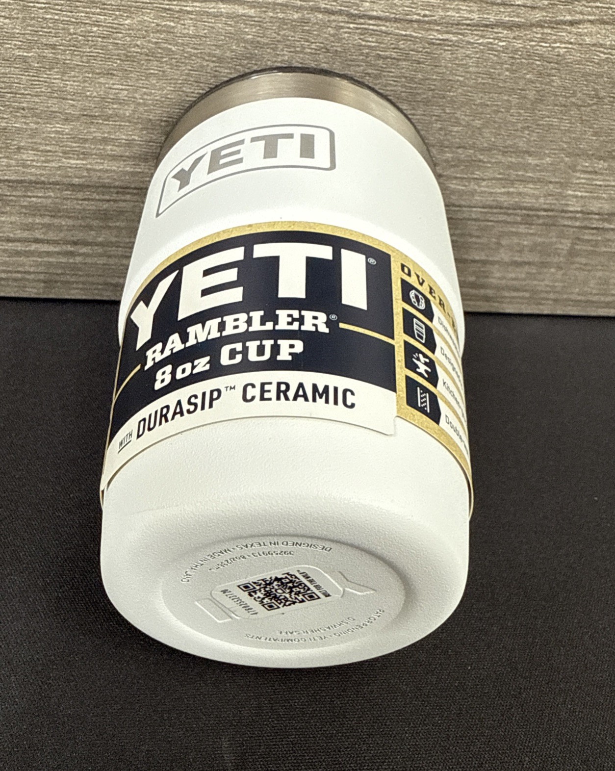 YETI Cape Taupe 8 oz Stackable Cup (White) Brand New/Free Shipping