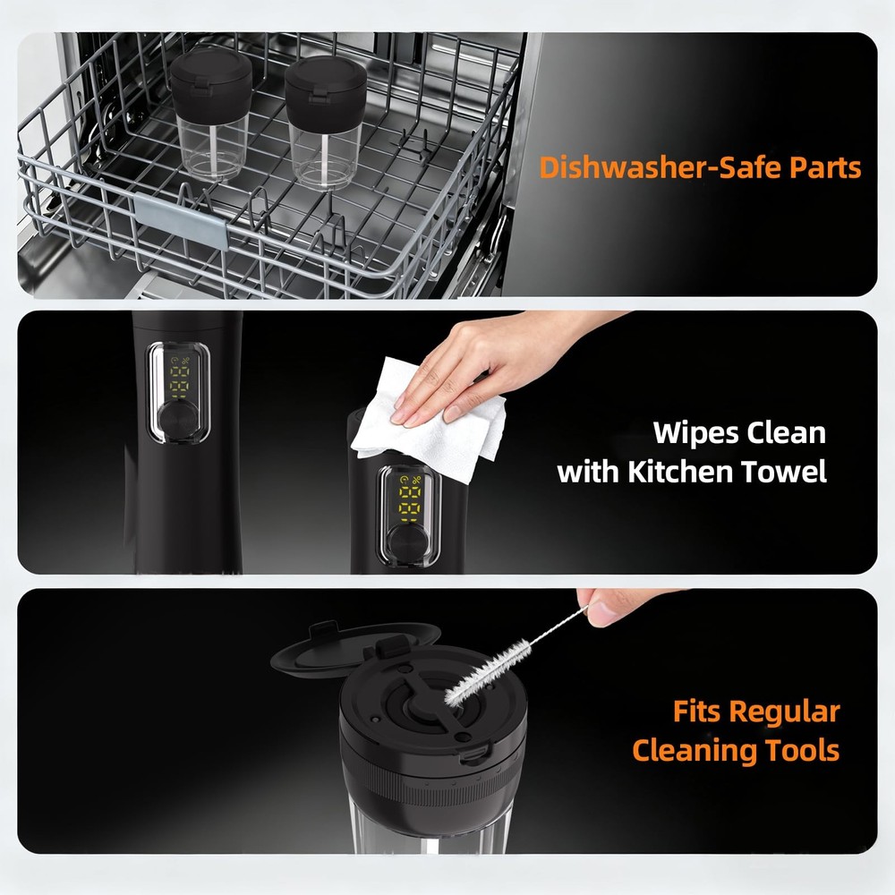2 Pack Salt and Pepper Grinder Set, Rechargeable Automatic Pepper Mill with B...