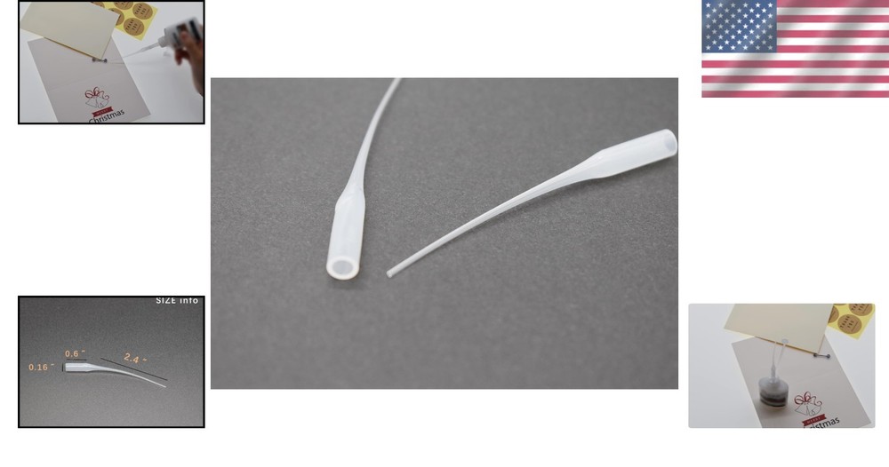 High Precision Glue Applicator Tips - 200 Count, Compatible with Most Bottles