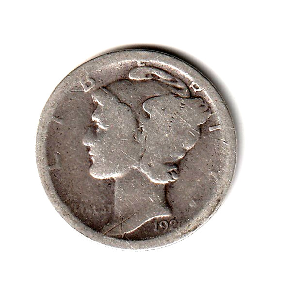 1920 D Mercury Dime